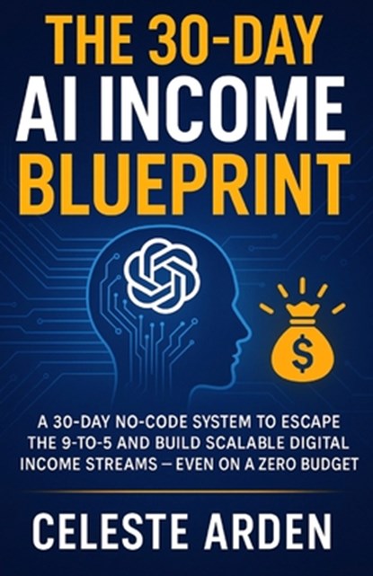 The 30-Day AI Income Blueprint: A 30-Day No-Code System to Escape the 9-to-5 and Build Scalable Digital Income Streams - Even on a Zero Budget, Celeste Arden - Paperback - 9798269449913