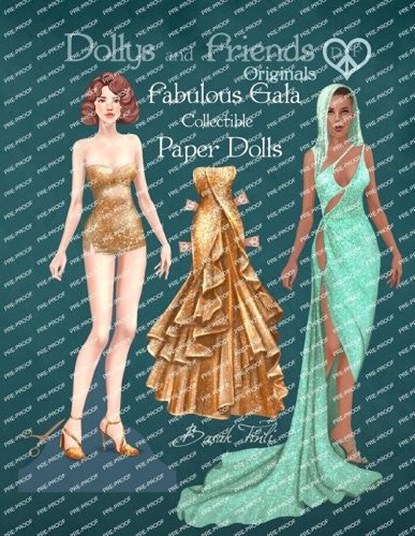 Dollys and Friends Originals, Fabulous Gala Collectible Paper Dolls: A Dress-Up Wardrobe of Elegant Evening Gowns and Red-Carpet Fashion, Basak Tinli - Paperback - 9798270610609