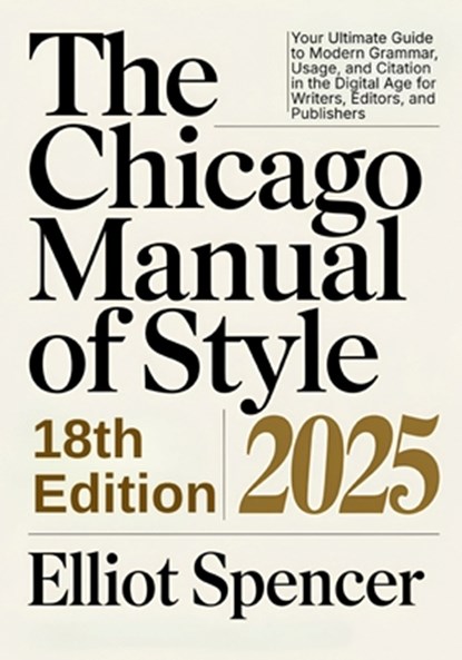 The Chicago Manual of Style 18th Edition 2025: Your Ultimate Guide to Modern Grammar, Usage, and Citation in the Digital Age for Writers, Editors, and, Elliot Spencer - Paperback - 9798313459059
