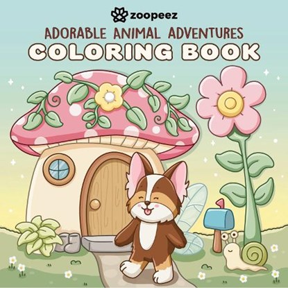 Adorable Animal Adventures Coloring Book, Zoopeez - Paperback - 9798317902001