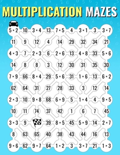 Multiplication Mazes: An Enjoyable Multiplication Math Drills Book To Learn And Memorize Multiplication Table For Kids And Adults, Josh Ortiz Martin - Paperback - 9798322870890