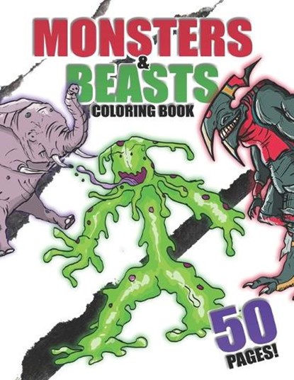 Monsters & Beasts Coloring Book, Dan Francis - Paperback - 9798323315321