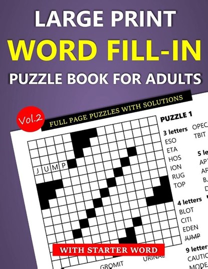 Hammond, O: Large Print Word Fill-In Puzzle Book for Adults, Oliver Hammond - Paperback - 9798326069078