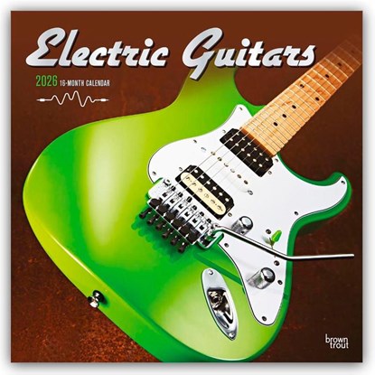 Electric Guitars - Elektrische Gitarren 2026 - 16-Monatskalender, Browntrout Publishers - Paperback - 9798330703180