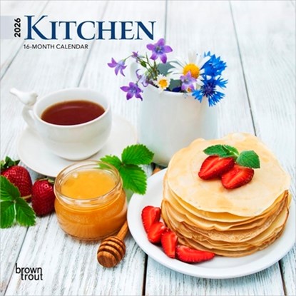 Kitchen 2026 7 X 14 Inch (Hanging) Monthly Mini Wall Calendar, Browntrout - Gebonden - 9798330704064