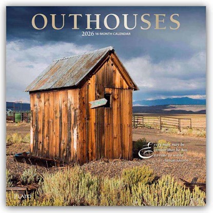 Outhouses 2026 Square Plato Foil Calendar, Browntrout Publishers - Paperback - 9798330706648