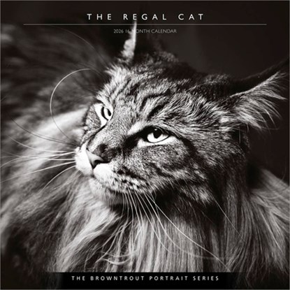 The Browntrout Portrait Series: The Regal Cat 2026 12 X 24 Inch (Hanging) Monthly Square Wall Calendar Plastic-Free, Browntrout - Gebonden - 9798330707874