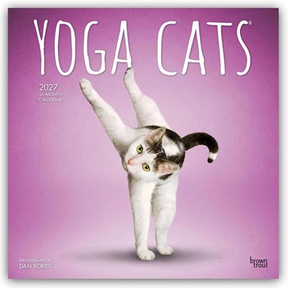 Yoga Cats - Katzen Yoga 2027 - 16-Monatskalender, Browntrout Publishers - Paperback - 9798330713509
