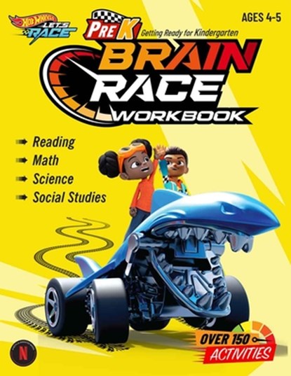 Hot Wheels Brain Race Prek Workbook, Teacher Created Materials - Paperback - 9798330922666