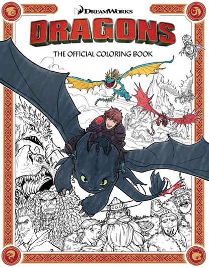 DreamWorks Dragons: The Official Coloring Book, Insight Editions - Paperback - 9798337402079