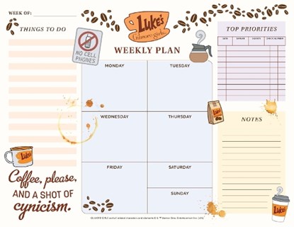 Gilmore Girls Weekly Planner Notepad, Insight Editions - Paperback - 9798337402277
