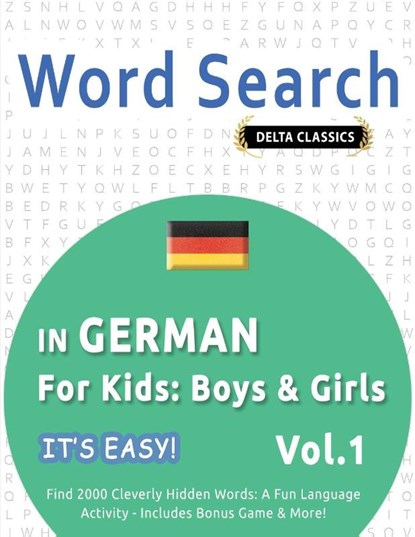WORD SEARCH IN GERMAN FOR KIDS, Best Activity Books - Paperback - 9798349004964