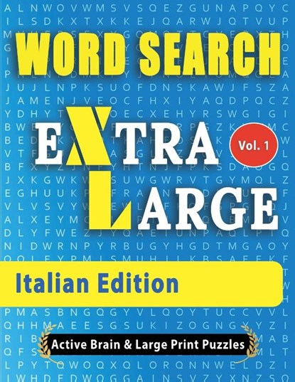WORD SEARCH - Italian Edition, Active Minds & Large Prints - Paperback - 9798349031403