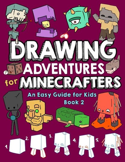 Drawing Adventures for Minecrafters Book 2, Mark Mulle - Paperback - 9798349340260