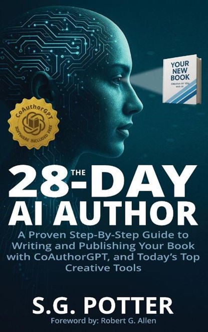 The 28-Day AI Author, S. G. Potter - Gebonden - 9798349412103