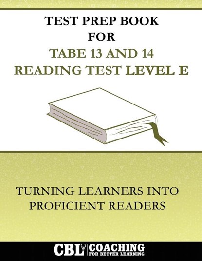 Test Prep Book For TABE 13 and 14 Reading Test Level E, Coaching For Better Learning - Paperback - 9798349428364