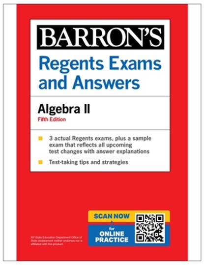 Regents Exams and Answers: Algebra II, Fifth Edition (Barron's New York Regents), Gary Michael Rubinstein - Paperback - 9798349700316