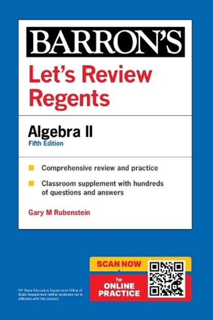 Let's Review Regents: Algebra II, Fifth Edition (Barron's New York Regents), Barron's Educational Series - Paperback - 9798349700330