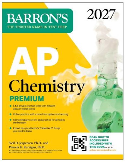 AP Chemistry Premium, 2027: Prep Book with 6 Practice Tests + Comprehensive Review + Online Practice, Neil D. Jespersen - Paperback - 9798349701436