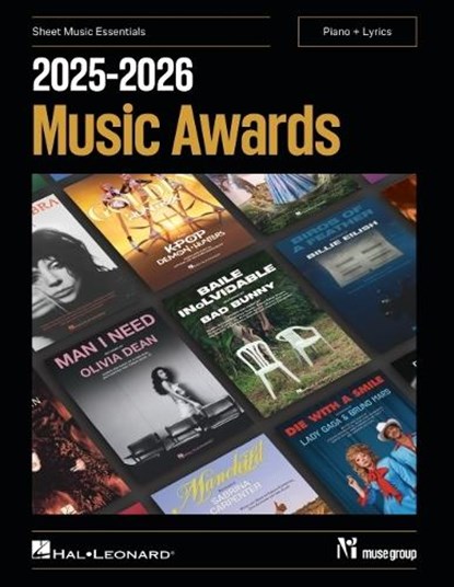 2025-2026 Music Awards - Sheet Music Essentials for Piano + Lyrics, niet bekend - Paperback - 9798350174601