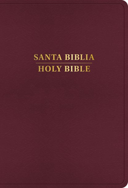 Rvr 1960/KJV Biblia Bilingüe Letra Grande, Borgoña Imitación Piel Con Índice (Edición 2024), B&h Español Editorial - Gebonden - 9798384500544