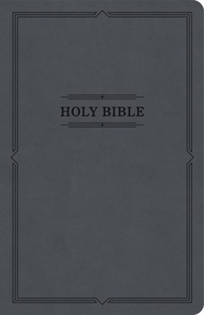 KJV Thinline Bible, Value Edition, Charcoal Leathertouch, Holman Bible Publishers - Gebonden - 9798384517627