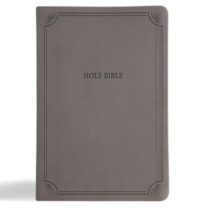 NASB Large Print Thinline Bible, Value Edition, Charcoal Leathertouch, Holman Bible Publishers - Gebonden - 9798384518006