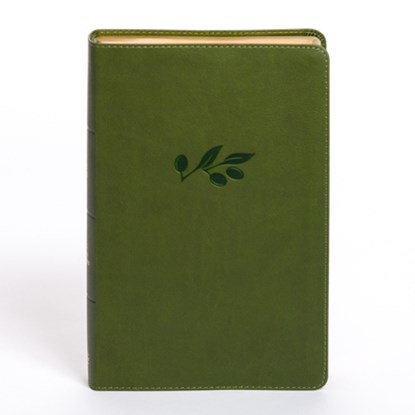 KJV Personal Size Giant Print Bible, Olive Leathertouch, Indexed, Holman Bible Publishers - Gebonden - 9798384525356