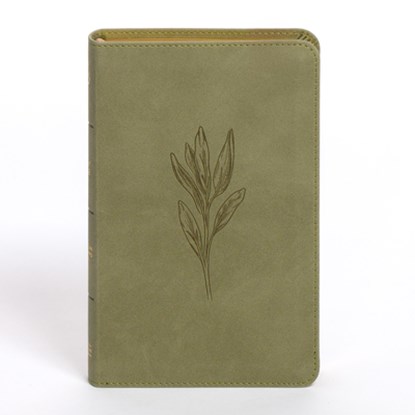 CSB Personal Size Bible, Sage Suedesoft Leathertouch, Csb Bibles by Holman - Gebonden - 9798384525424