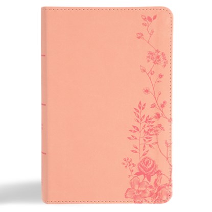 CSB Single-Column Compact Bible, Digital Study Edition, Blush Floral Leathertouch, Csb Bibles by Holman - Gebonden - 9798384533443
