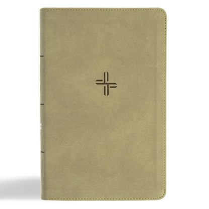 CSB Single-Column Personal Size Bible, Digital Study Edition, Sage Suedesoft Leathertouch, Csb Bibles by Holman - Gebonden - 9798384533474