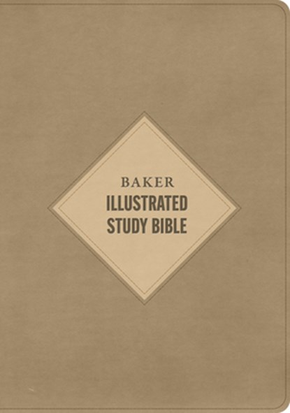 CSB Baker Illustrated Study Bible, Khaki Leathertouch, Csb Bibles by Holman - Gebonden - 9798384540236