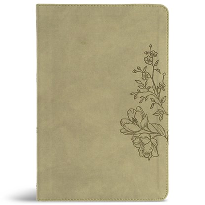 CSB Large Print Thinline Bible, Digital Study Edition, Sage Suedesoft Leathertouch, Csb Bibles by Holman - Gebonden - 9798384540762