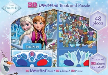 Disney Frozen: 3D Look and Find Book and Puzzle, Art Mawhinney - Gebonden - 9798384601463
