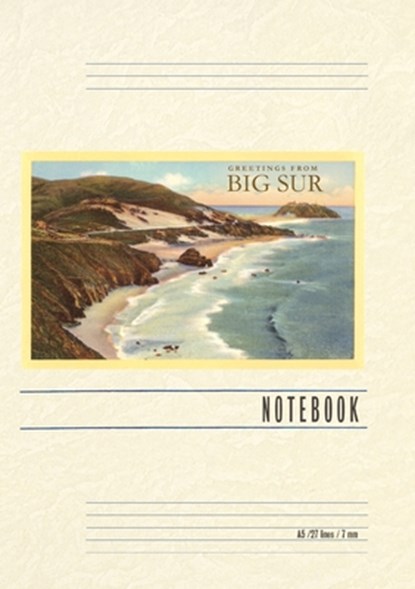 Vintage Lined Notebook Greetings from Big Sur, Found Image Press - Paperback - 9798385404285