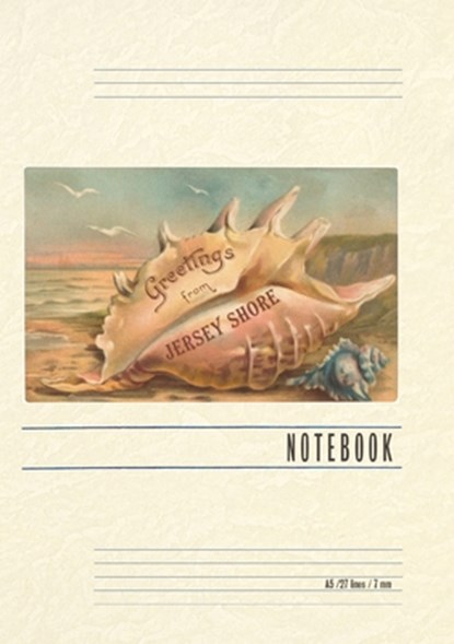 Vintage Lined Notebook Greetings from Jersey Shore, New Jersey, Found Image Press - Paperback - 9798385433087