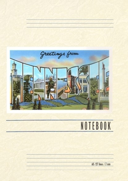 Vintage Lined Notebook Greetings from Tennessee, Found Image Press - Paperback - 9798385447688