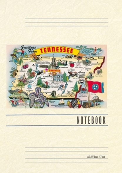Vintage Lined Notebook Greetings from Tennessee, Found Image Press - Paperback - 9798385448074