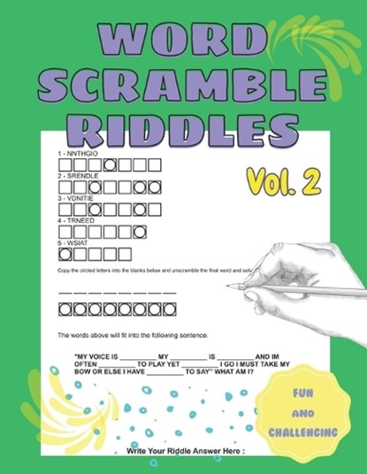Fun and Challenging Word Scramble Riddles Vol2 Word Scramble Book for Adults: Jumble Word Game, Martin Mindbender - Paperback - 9798395487025