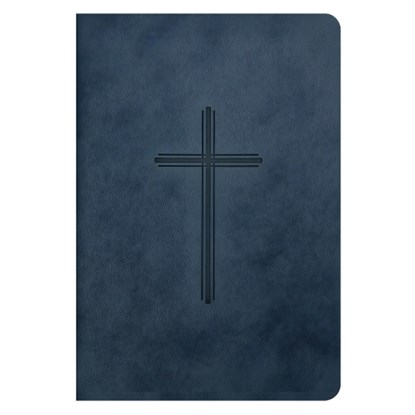 NLT Premium Value Compact Bible, Filament Enabled (LeatherLike, Navy Cross), New Living Translation - Gebonden - 9798400509827