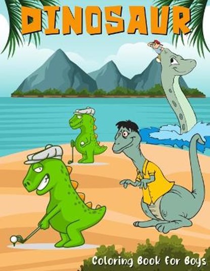 Dinisaur Coloring Book For Boys, WHITE,  Pippa - Paperback - 9798418086891