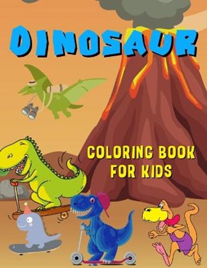 Dinosaur Coloring Book For Kids, WHITE,  Pippa - Paperback - 9798418181510