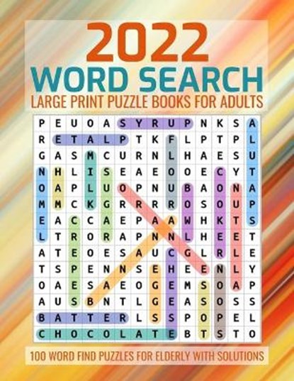 2022 Word Search Large Print Puzzle Books for Adults, CREATION,  S Rafi - Paperback - 9798422180165