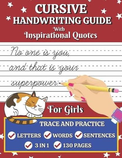 Cursive Handwriting Guide for Girls: Cursive Letters, Words, and Sentences Tracing and Practicing Notebook For Students, Teens, Adults, Beginners to L, Shayan Senior - Paperback - 9798560098278