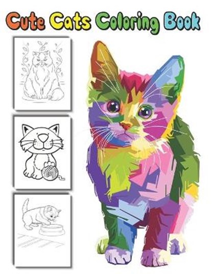 Cute Cats coloring Book, Dan Green - Paperback - 9798598255476