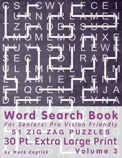 Word Search Book For Seniors, Mark English - Paperback - 9798647103710