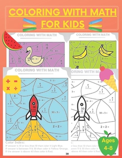 Coloring With Math for Kids, Learning Hub Publishing - Paperback - 9798649502153