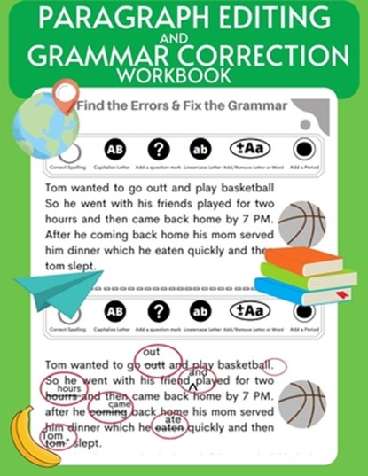 Paragraph Editing and Grammar Correction Workbook, Learning Hub Publishing - Paperback - 9798650524465
