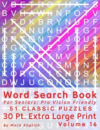 Word Search Book For Seniors, Mark English - Paperback - 9798652758059