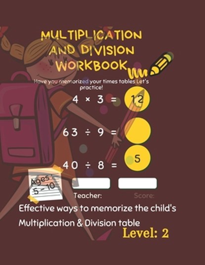 Multiplication and Division Workbook: Success with Multiplication & Division Grade 3-4. Math Drills, Digits 1-12.Multiplication and Division Workbook, Tareq Abou Shaker - Paperback - 9798653067792
